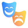 Performing Arts Emoji 🎭 image - Microsoft 3D Fluent style