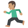 Person Running: Medium Skin Tone Emoji 🏃🏽 image - EmojiTwo style