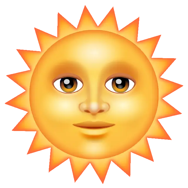 Sonne mit Gesicht