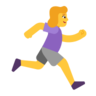 Woman Running Facing Right Emoji 🏃‍♀️‍➡️ image - Microsoft Classic 2D style