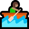 Woman Rowing Boat: Medium Skin Tone Emoji 🚣🏽‍♀️ image - Microsoft Windows 10 Segoe UI Emoji style