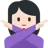 Woman Gesturing No: Light Skin Tone
