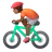 Person Biking: Medium-Dark Skin Tone