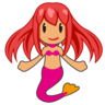 Mermaid: Medium Skin Tone Emoji 🧜🏽‍♀️ image - Emojidex style