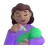 Woman Feeding Baby: Medium Skin Tone