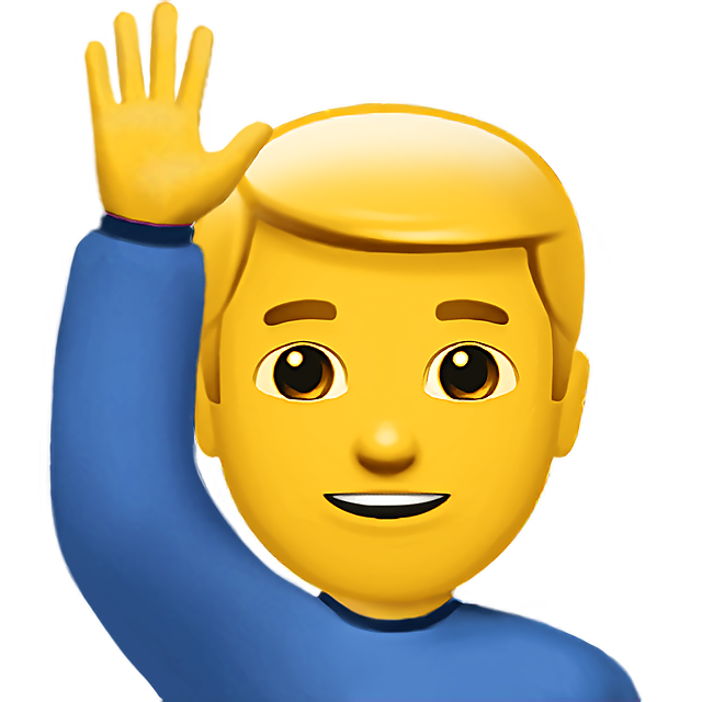 Man Raising Hand
