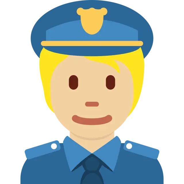 👮🏼 - Police Officer: Medium-Light Skin Tone Emoji meaning, copy and ...