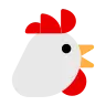 Эмодзи Курица 🐔 image - Tossface style