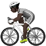 Person Biking: Dark Skin Tone Emoji 🚴🏿 image - Apple style