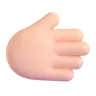 Rightwards Hand: Light Skin Tone Emoji 🫱🏻 image - Microsoft 3D Fluent style