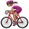 Woman Biking: Medium Skin Tone Emoji 🚴🏽‍♀️ image - WhatsApp style