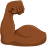 Flexed Biceps: Medium-Dark Skin Tone Emoji 💪🏾 image - Facebook Messenger (2016) style