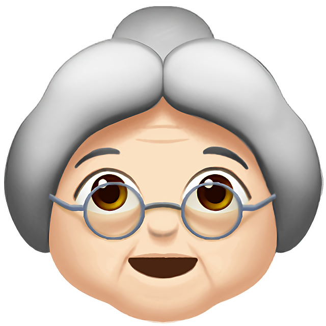 Old Woman: Light Skin Tone