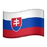 Flag: Slovakia Emoji 🇸🇰 image - Apple style