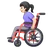 Woman In Manual Wheelchair: Light Skin Tone