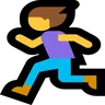 Woman Running Emoji 🏃‍♀️ image - Microsoft Windows 10 Segoe UI Emoji style