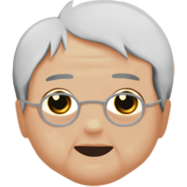 Older Person: Medium-Light Skin Tone