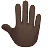 Raised Back Of Hand: Dark Skin Tone