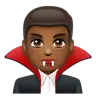 Man Vampire: Medium-Dark Skin Tone Emoji 🧛🏾‍♂️ image - WhatsApp style