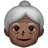 Old Woman: Dark Skin Tone