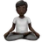 Person In Lotus Position: Dark Skin Tone
