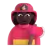 Woman Firefighter: Dark Skin Tone