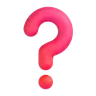 Red Question Mark Emoji ❓ image - Microsoft 3D Fluent style