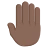 Raised Back Of Hand: Dark Skin Tone