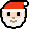 Santa Claus: Light Skin Tone Emoji 🎅🏻 image - Microsoft Windows 10 Segoe UI Emoji style