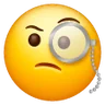 Face With Monocle Emoji 🧐 image - Samsung style
