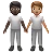 People Holding Hands: Dark Skin Tone, Medium Skin Tone