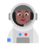 Astronaut: Medium-Dark Skin Tone Emoji 🧑🏾‍🚀 image - Microsoft Classic 2D style