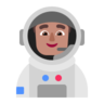 Man Astronaut: Medium Skin Tone Emoji 👨🏽‍🚀 image - Microsoft Classic 2D style