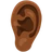 Ear: Medium-Dark Skin Tone