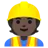 Construction Worker: Dark Skin Tone