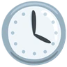 Face do relógio quatro horas Emoji 🕓 image - Facebook Messenger (2016) style