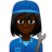 Woman Mechanic: Dark Skin Tone