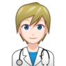 Health Worker: Light Skin Tone Emoji 🧑🏻‍⚕️ image - Emojidex style