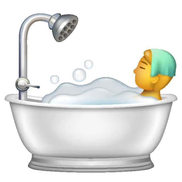 Person Taking Bath
