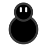 Black Snowman ⛇ image - Emojidex style