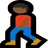 Person Walking: Medium-Dark Skin Tone