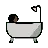 Person Taking Bath: Dark Skin Tone