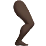 Leg: Dark Skin Tone Emoji 🦵🏿 image - Apple style