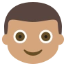 Boy: Medium Skin Tone Emoji 👦🏽 image - EmojiTwo style