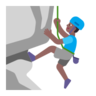 Man Climbing: Medium-Dark Skin Tone Emoji 🧗🏾‍♂️ image - Microsoft Classic 2D style