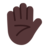 Raised Hand: Dark Skin Tone