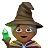 Woman Mage: Medium-Dark Skin Tone