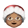 Mrs. Claus: Medium Skin Tone Emoji 🤶🏽 image - Apple style