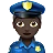 Woman Police Officer: Dark Skin Tone