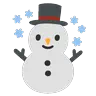 Emoji Hóember ☃ image - Google Noto Color Animated style